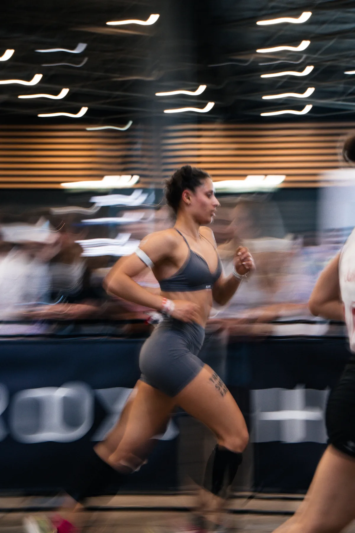 Athlète en course pendant le HYROX Lyon 2026